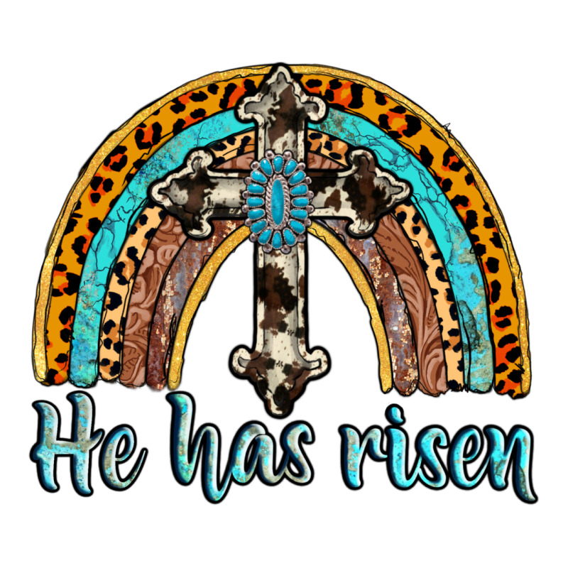 He Has Risen Rainbow Urban Heavy Tee by AdoDesignShop | Teevron