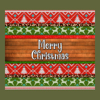Merry Christmas Knitted Reindeer Pattern Classic Tee | Teevron