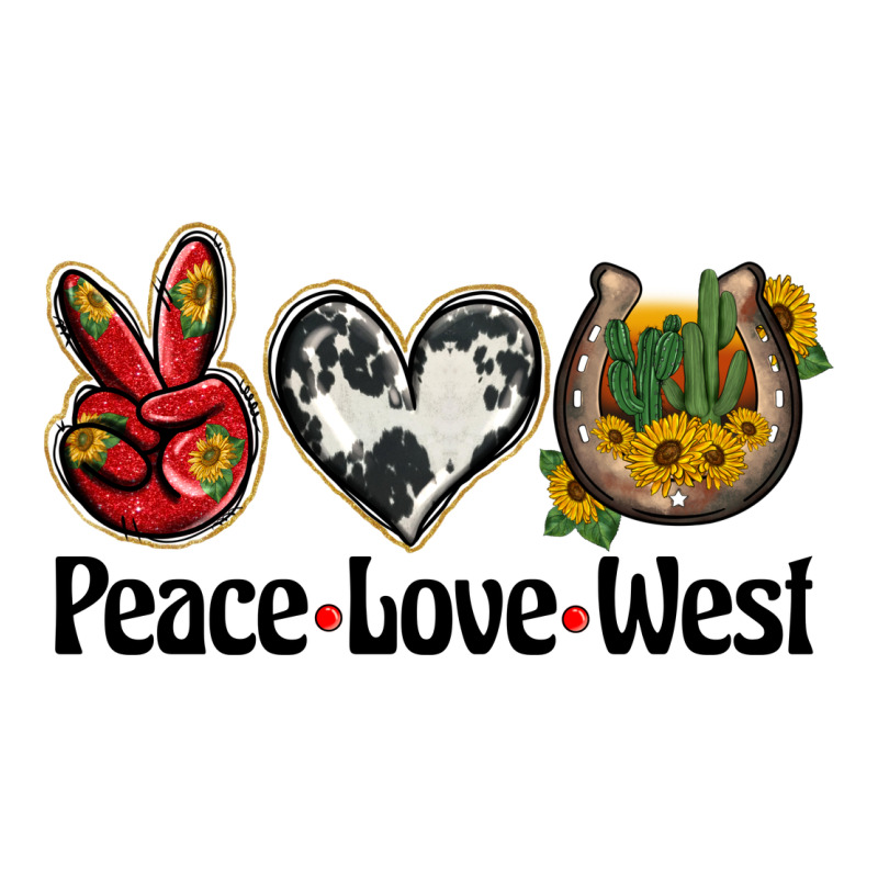 Peace Love West Classic Tee by BarkalooDesign | Teevron