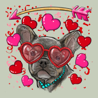 Valentine's Day French Bulldog Puppy Ladies Tee | Teevron