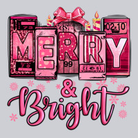 Merry And Bright Pink Christmas Heavyweight Sweatshirt | Teevron