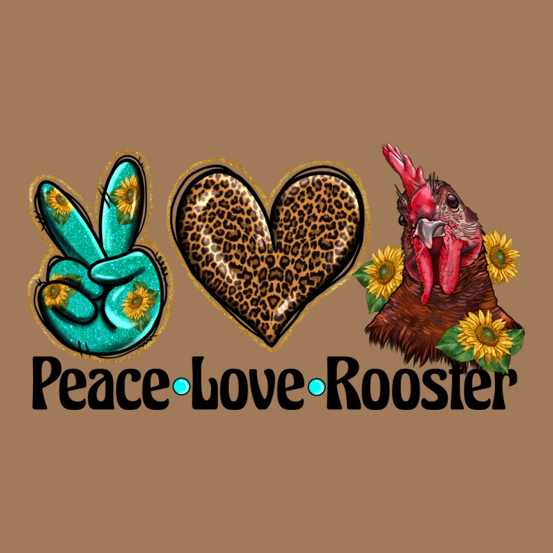 Peace Love Rooster Classic Tee by BarkalooDesign | Teevron