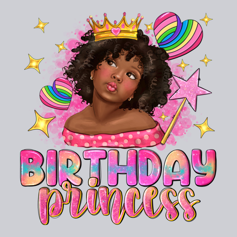 Birthday Princess With Afro Girl Heavyweight Sweatshirt by NancyCooperArtShop | Teevron