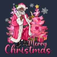 Pink Merry Christmas Black Santa Zipper Hoodie | Teevron
