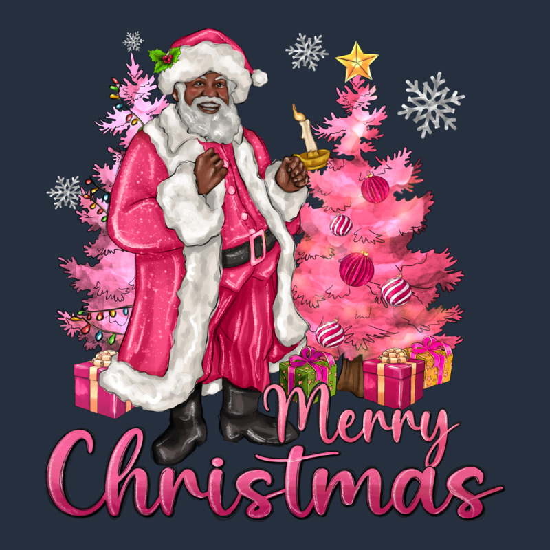 Pink Merry Christmas Black Santa Zipper Hoodie by MaliasSmallBusiness | Teevron