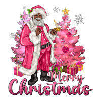 Pink Merry Christmas Black Santa | Teevron