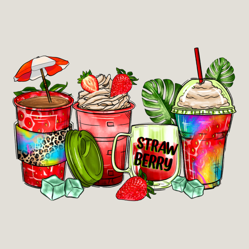 Strawberry Coffee Cups Heavy Core Tee by Zillion Design Studio | Teevron