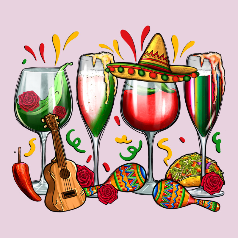 Mexico Wine Glasses Ladies Tee by Zillion Design Studio | Teevron