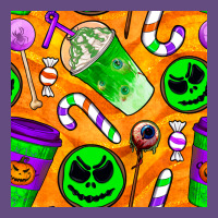 Halloween Snacks Seamless Pattern Vintage Hoodie | Teevron