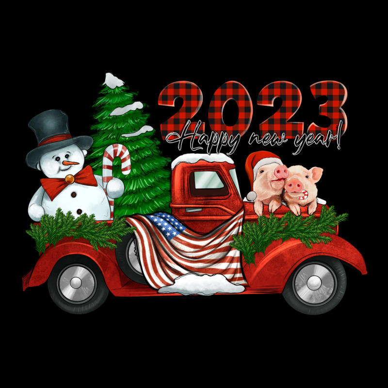 Happy New Year Truck 2023 Heavyweight Sweatshirt by Jasminsmagicworld | Teevron