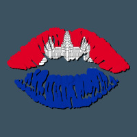 Cambodian Flag Lips Urban Heavy Tee | Teevron