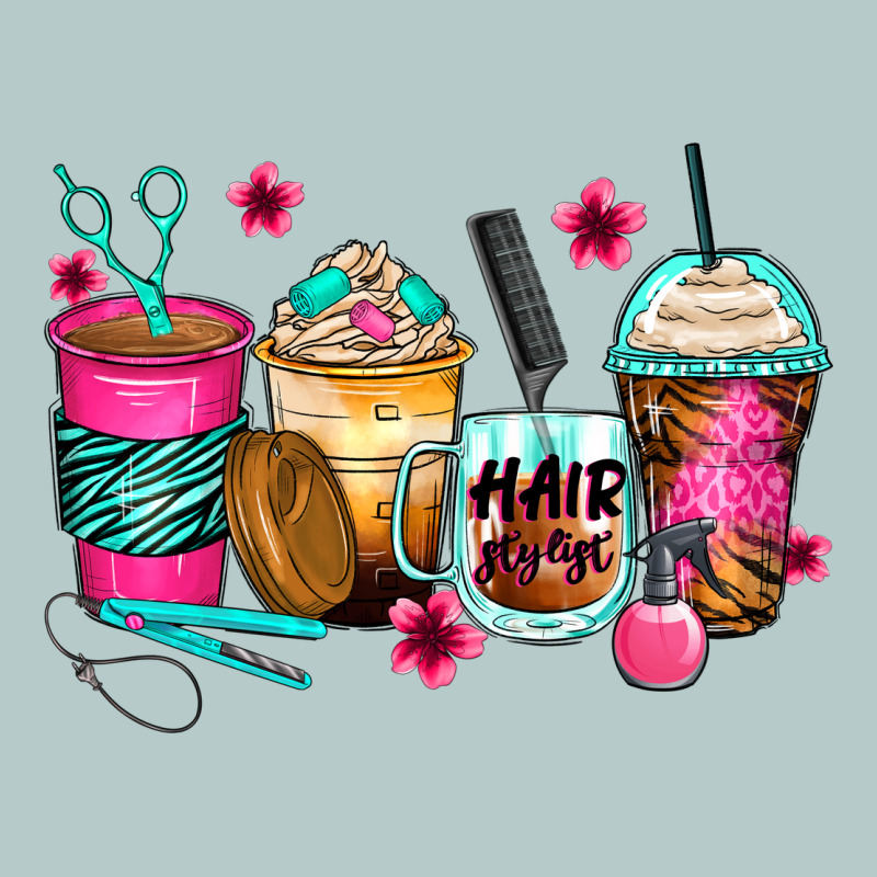 Hairstylist Coffee Cups Heavy Core Tee by Zillion Design Studio | Teevron
