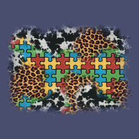 Autism Awareness Leopard Cowhide Background Vintage Tee | Teevron