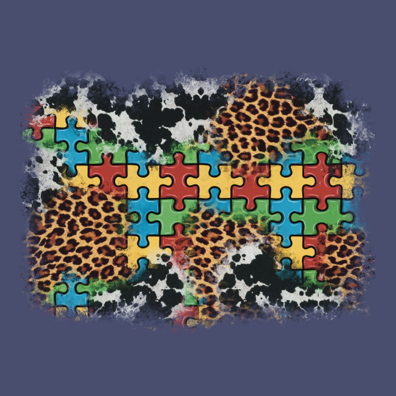 Autism Awareness Leopard Cowhide Background Vintage Tee by Artiststas | Teevron