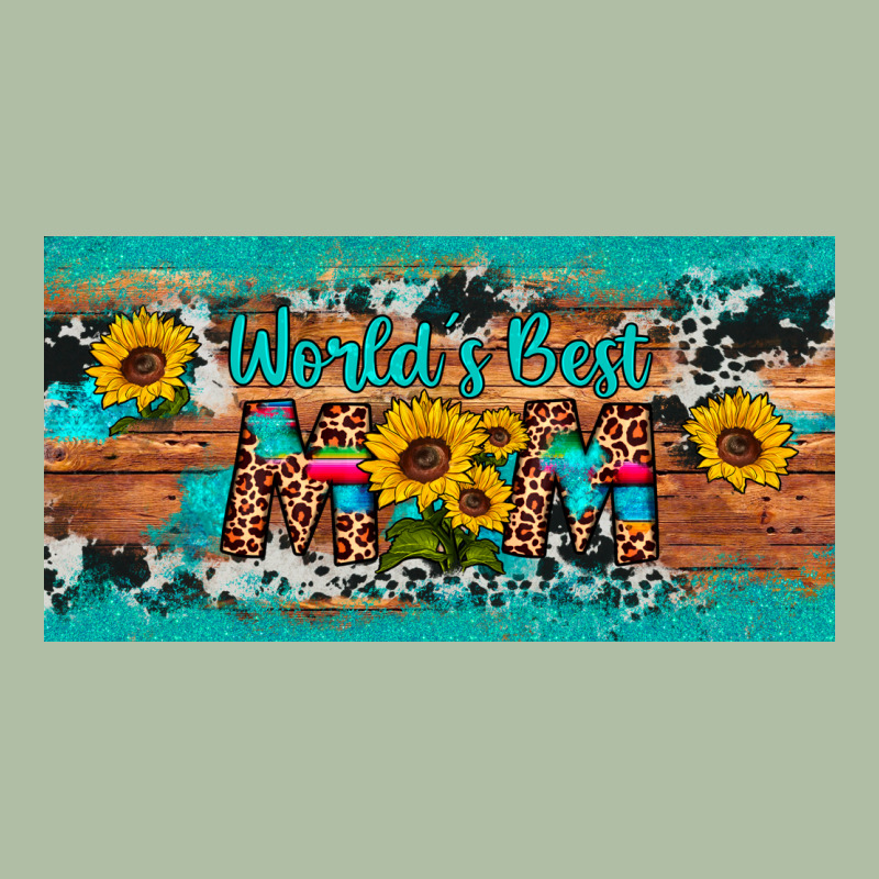 World's Best Mom Sunflower License Plate Urban Heavy Tee by Artiststas | Teevron