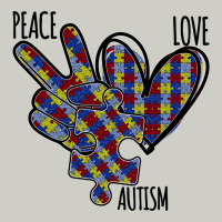 Peace Love Autism Heavyweight Hoodie | Teevron