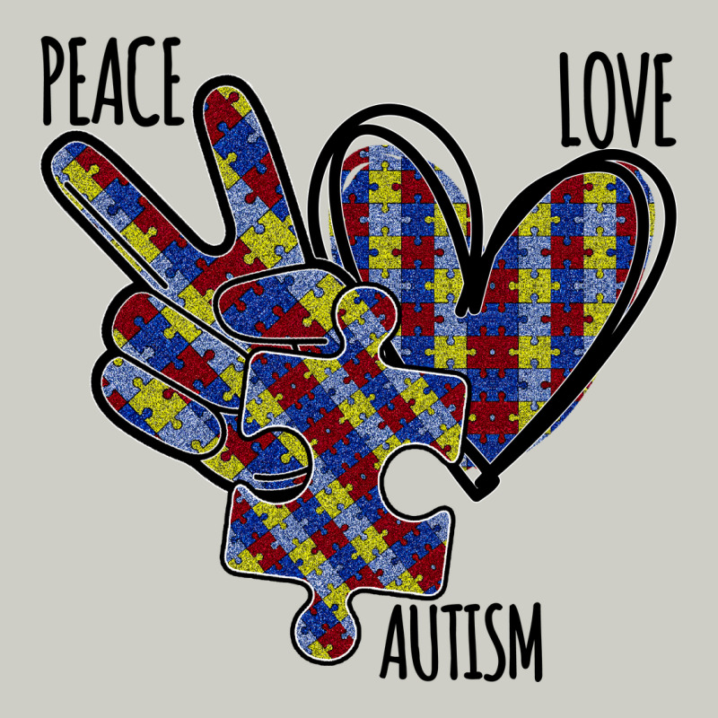 Peace Love Autism Heavyweight Hoodie by Bettercallsaul | Teevron