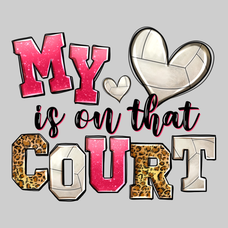 My Heart Is On That Court Volleyball Premium Tee by Zillion Design Studio | Teevron