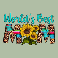 World's Best Mom Sunflower Urban Heavy Tee | Teevron