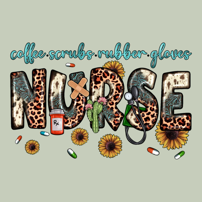 Nurse Coffee Scrubs Rubber Gloves Ladies Tee by JahusDesignShop | Teevron