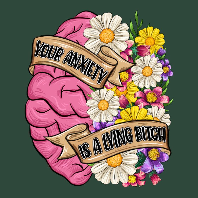 Your Anxiety Is A Lying Bitch Zipper Hoodie by MaliasSmallBusiness | Teevron