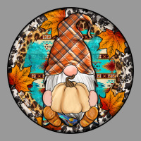 Fall Gnomes Round Earrings Vintage Hoodie | Teevron