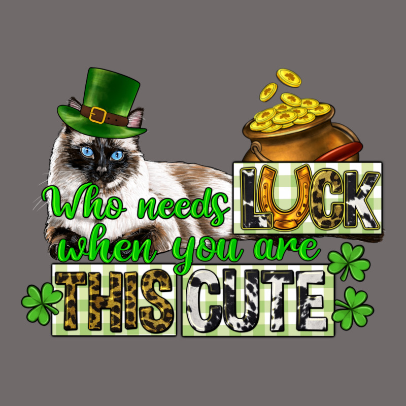 St. Patrick's Cat Who Needs Luck When You Are This Urban Hoodie by CowGirlArtShop | Teevron