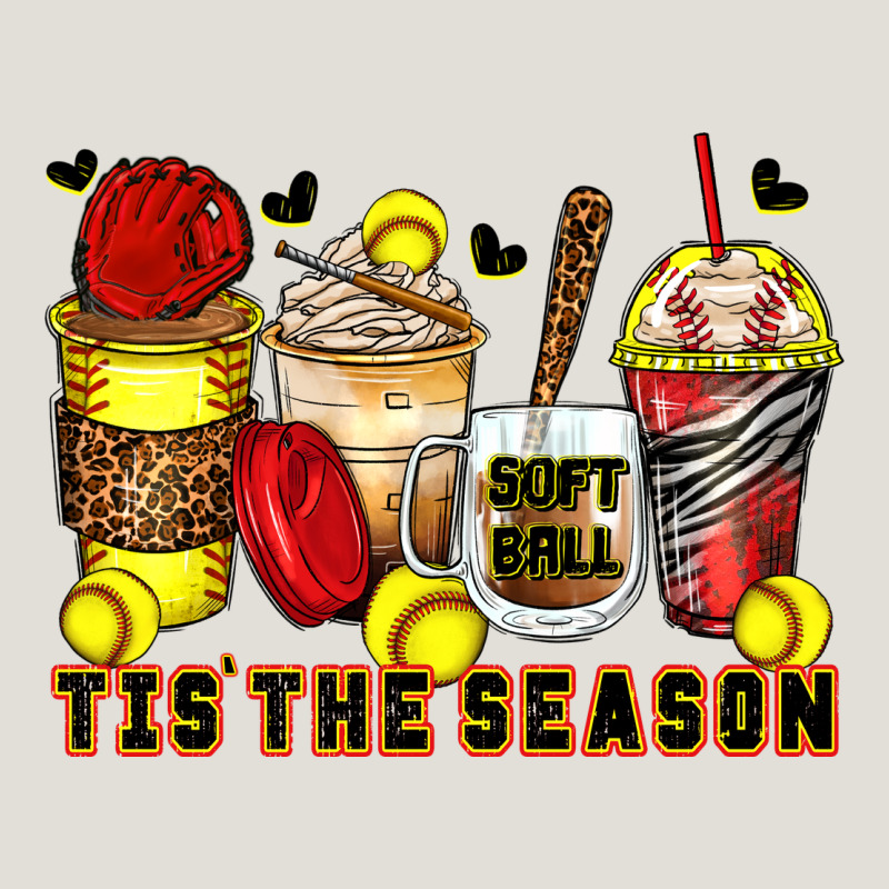 Tis' The Season Softball Coffee Cups Heavy Core Tee by Zillion Design Studio | Teevron