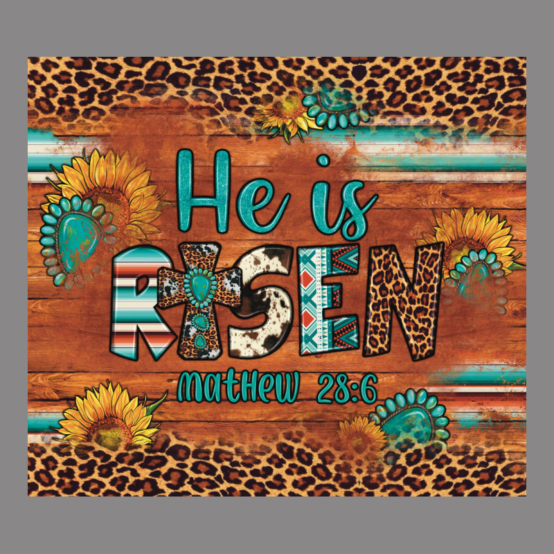 He Is Risen Gemstone Sunflower Leopard Vintage Tee by Artiststas | Teevron