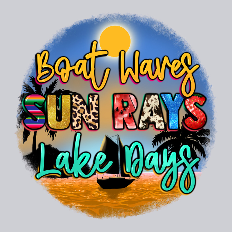Boat Waves Sun Rays Lake Days Heavyweight Sweatshirt by NancyCooperArtShop | Teevron