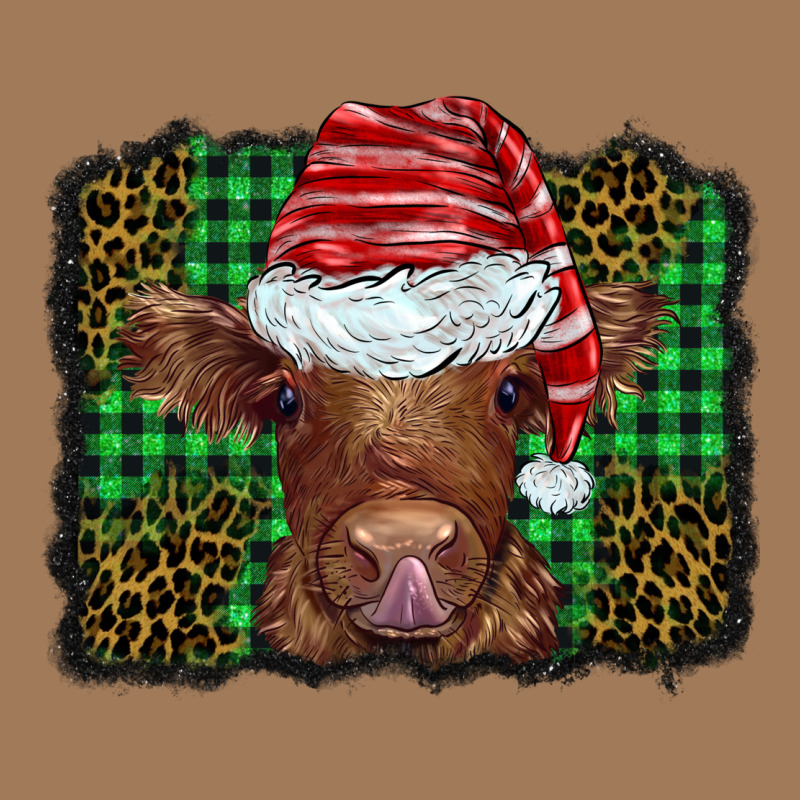 Christmas Leopard Buffalo Plaid Baby Highland Cow Classic Tee by BarkalooDesign | Teevron