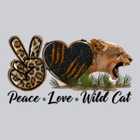 Peace Love Wild Cat Head Heavyweight Sweatshirt | Teevron