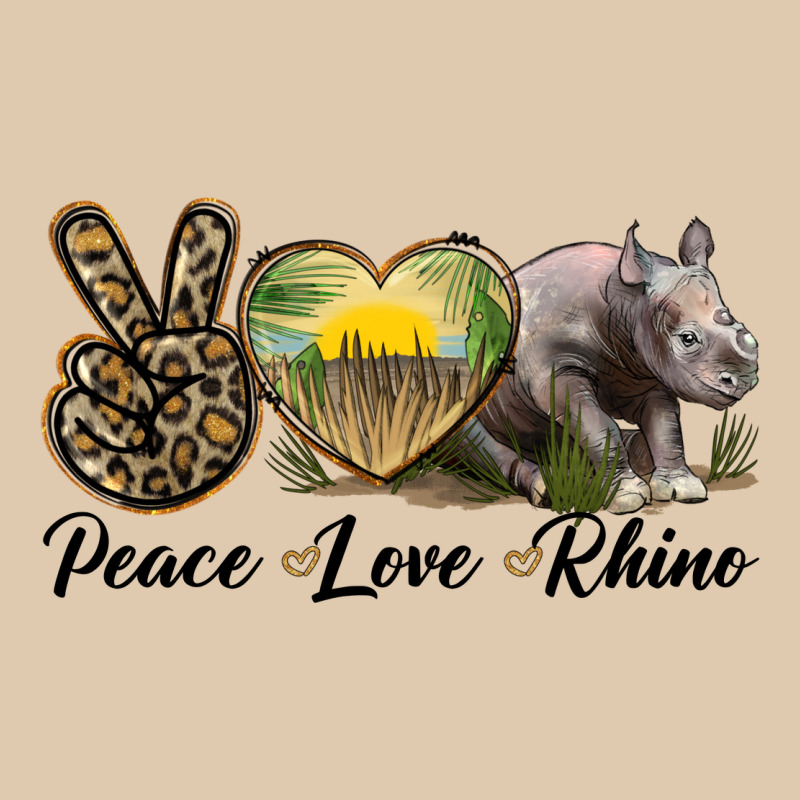 Peace Love Rhino Heavyweight Sweatshirt by LillyAllenDesigns | Teevron