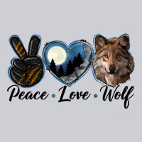 Peace Love Wolf Head Heavyweight Sweatshirt | Teevron