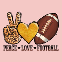Peace Love Football Urban Heavy Tee | Teevron