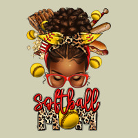 Softball Mom Afro Messy Bun Heavy Core Tee | Teevron