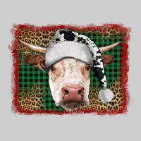 Christmas Cow With Background Premium Tee | Teevron