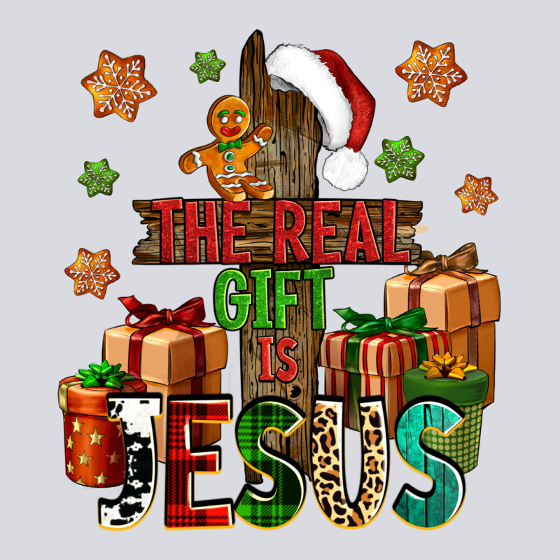 The Real Gift Is Jesus Zipper Hoodie by NancyCooperArtShop | Teevron