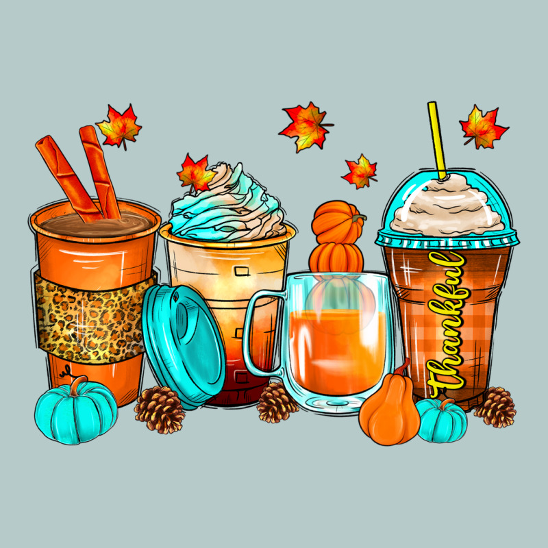 Thankful Coffee Cups Heavy Core Tee by Zillion Design Studio | Teevron
