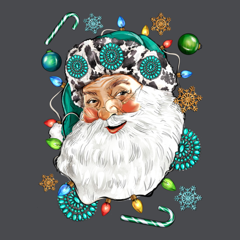 Western Santa Christmas Zipper Hoodie by NancyCooperArtShop | Teevron