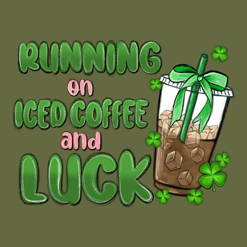 Iced Coffee And Luck Long Sleeve Tee by MaliasSmallBusiness | Teevron