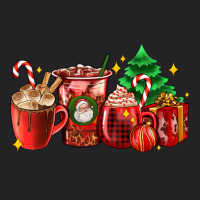 Christmas Coffee Cups With Gift And Christmas Tree Vintage Tee | Teevron