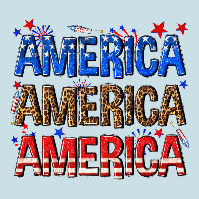 America America America Fourth Of July Ladies Tee by texasbilliewilder | Teevron