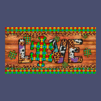 Love Autism Awareness License Plate Vintage Tee | Teevron