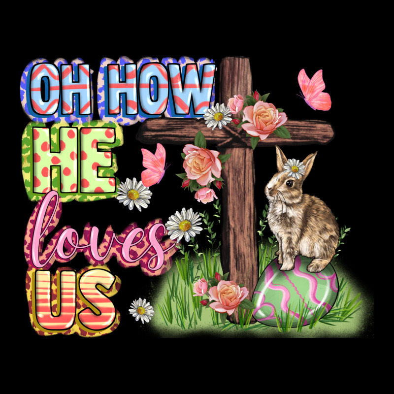 Oh How He Loves Us Easter Day Urban Hoodie by CowGirlArtShop | Teevron