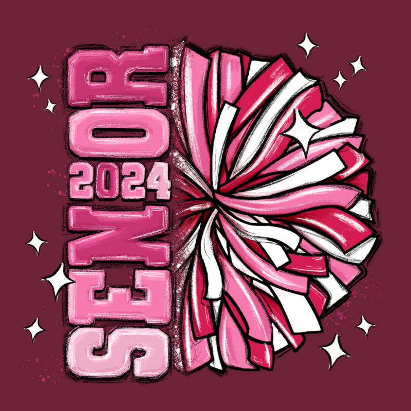 Senior 2024 Pink Cheer Long Sleeve Tee by MaliasSmallBusiness | Teevron