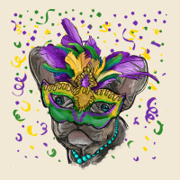 Mardi Gras Mask French Bulldog Ladies Tee | Teevron