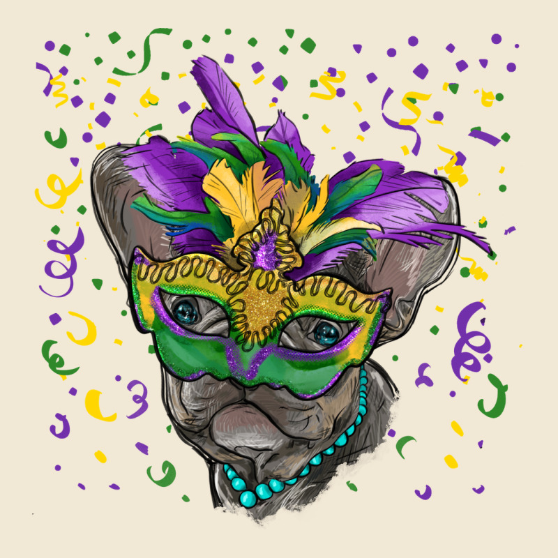 Mardi Gras Mask French Bulldog Ladies Tee by RanaPortraitStore | Teevron