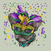 Mardi Gras Mask French Bulldog Ladies Tee | Teevron