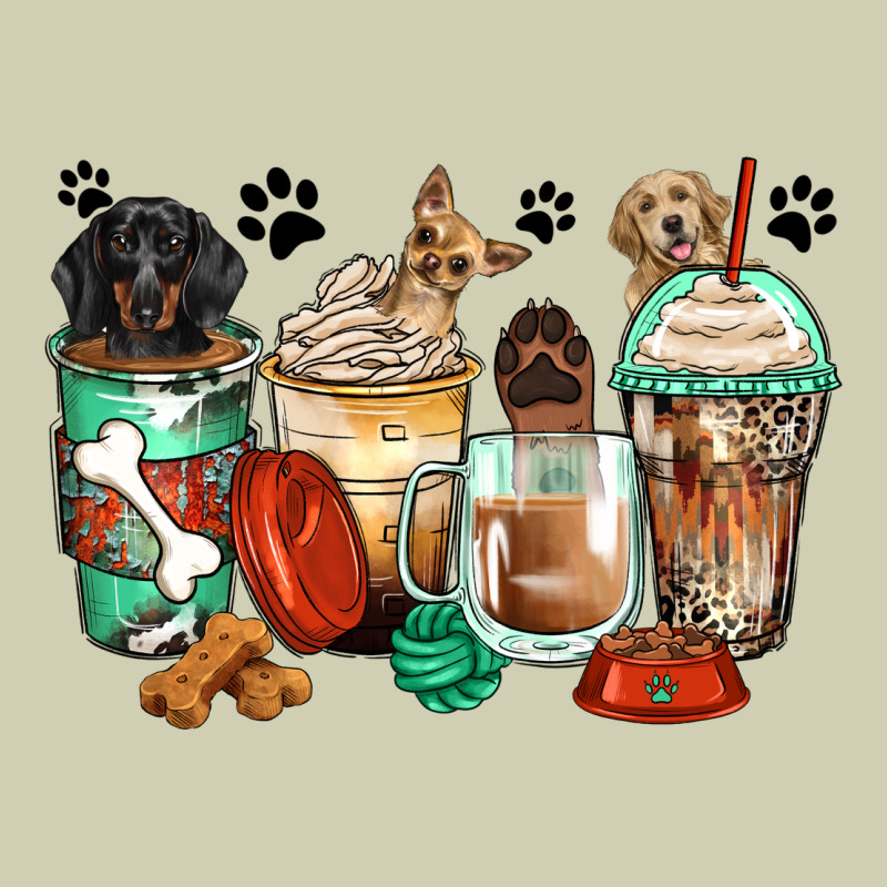 Dog Coffee Cups Heavy Core Tee by Zillion Design Studio | Teevron